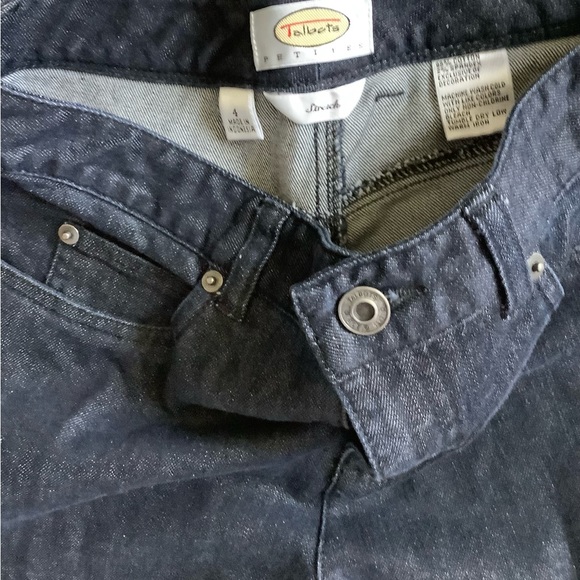 TALBOTS jeans size 4Petite blue in excellent shape 5 pockets - Picture 4 of 8